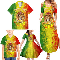 King's African Spirit Family Matching Summer Maxi Dress and Hawaiian Shirt Heart of A Lion - Wonder Print Shop