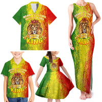 King's African Spirit Family Matching Tank Maxi Dress and Hawaiian Shirt Heart of A Lion - Wonder Print Shop