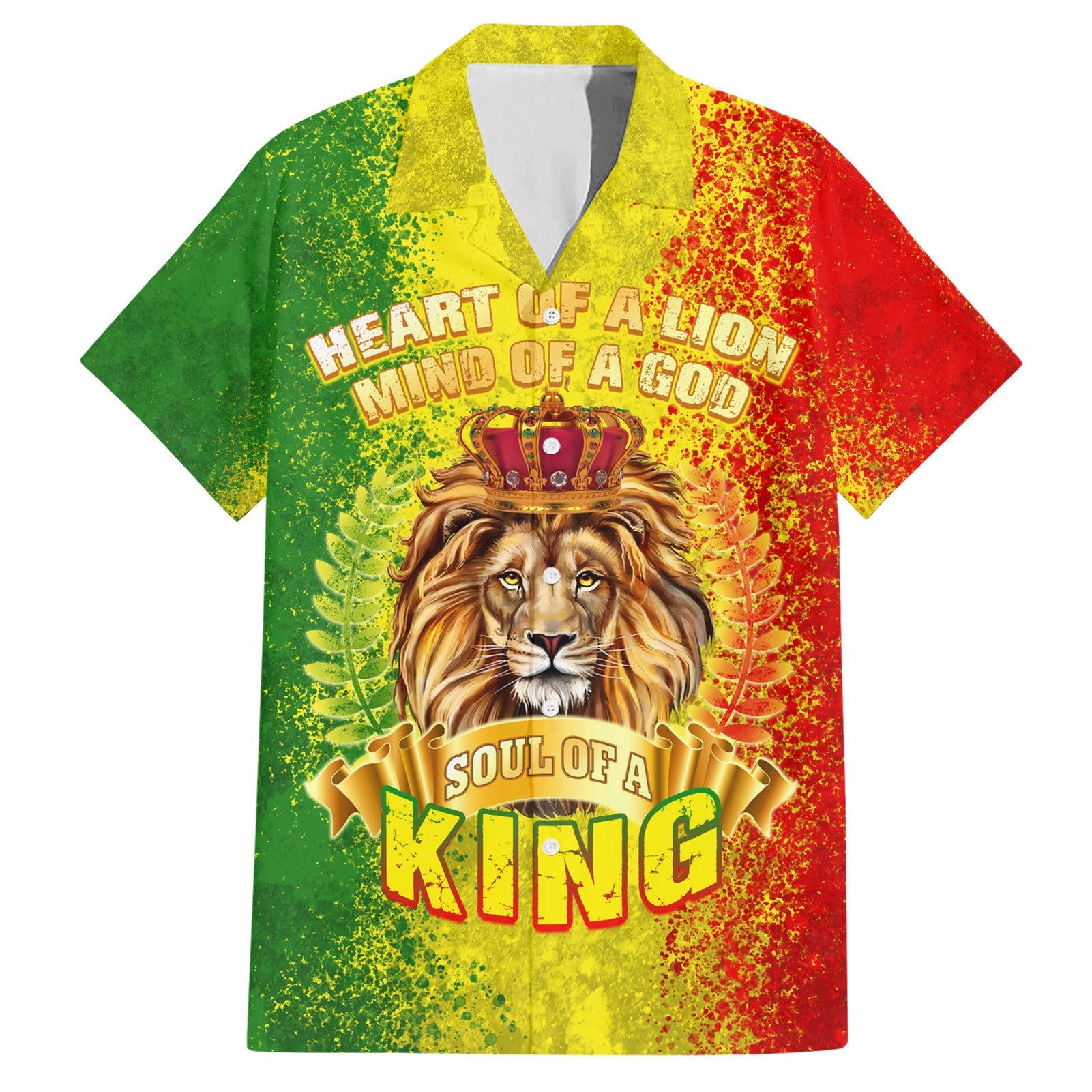 King's African Spirit Hawaiian Shirt Heart of A Lion - Wonder Print Shop