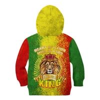 King's African Spirit Kid Hoodie Heart of A Lion - Wonder Print Shop