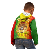 King's African Spirit Kid Hoodie Heart of A Lion - Wonder Print Shop