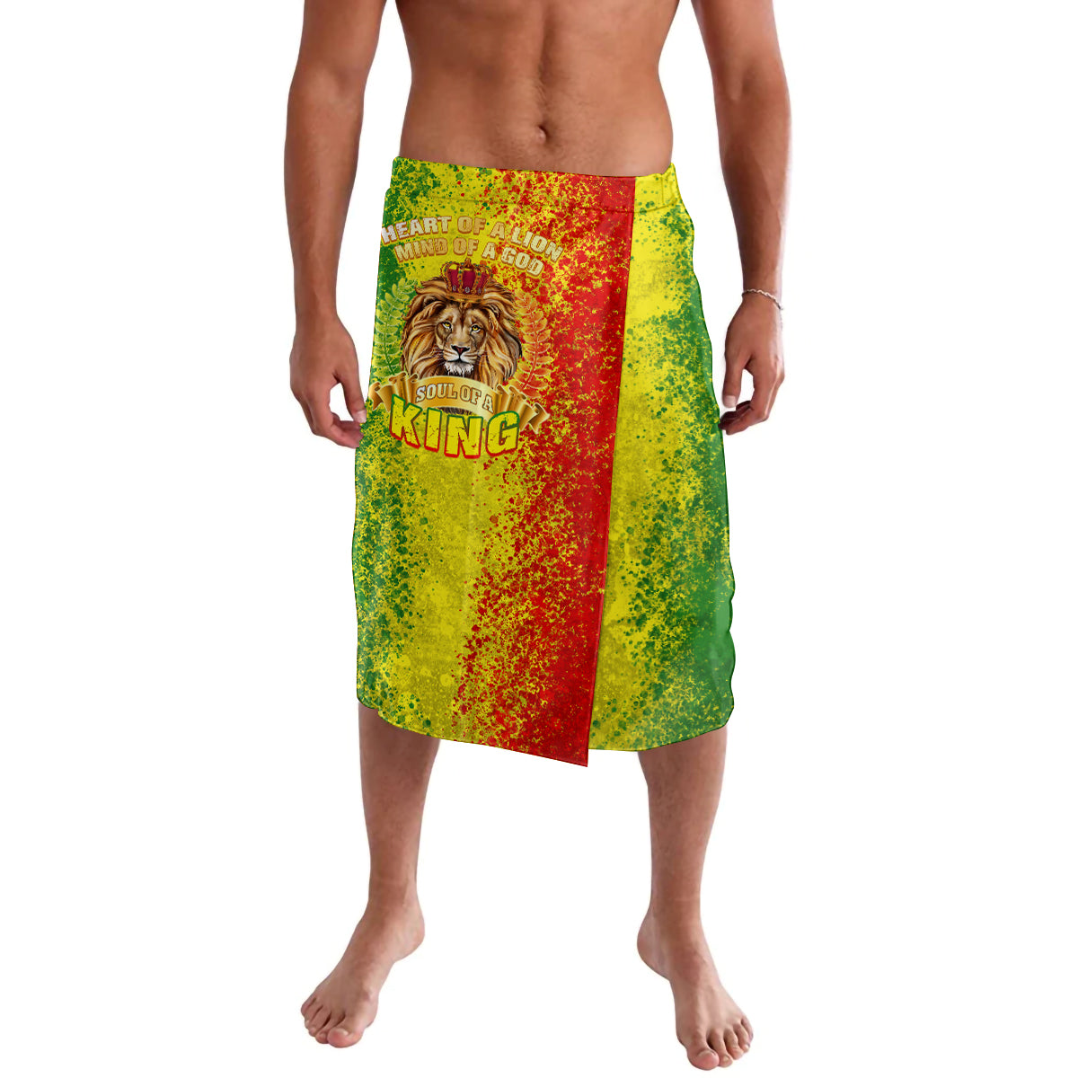King's African Spirit Lavalava Heart of A Lion - Wonder Print Shop