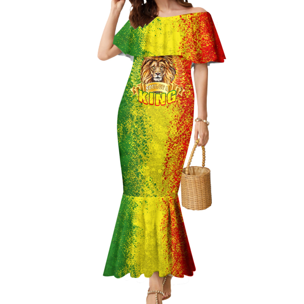 King's African Spirit Mermaid Dress Heart of A Lion - Wonder Print Shop
