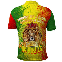 King's African Spirit Polo Shirt Heart of A Lion - Wonder Print Shop