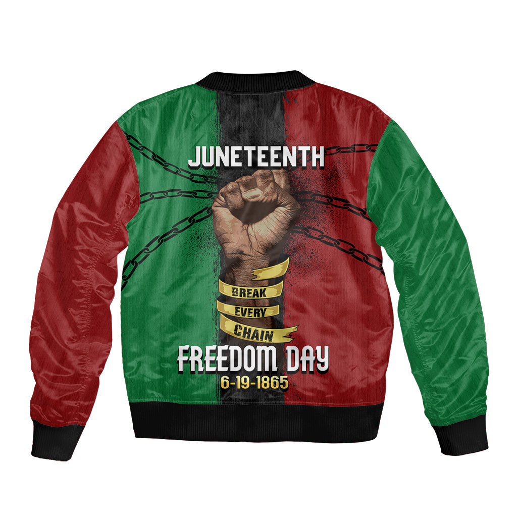 Juneteenth Freedom Day Bomber Jacket Black Pride Month - Wonder Print Shop