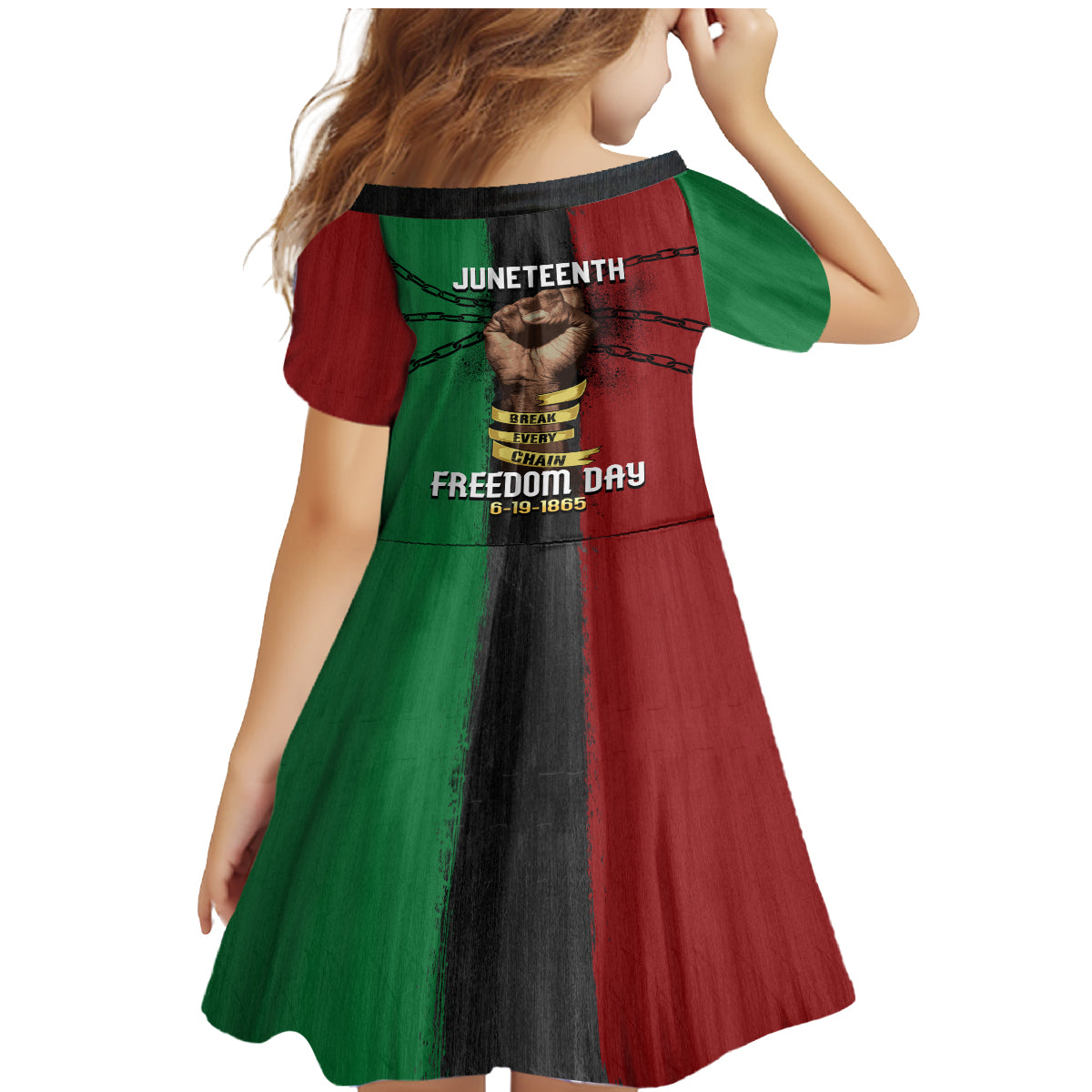 Juneteenth Freedom Day Family Matching Mermaid Dress and Hawaiian Shirt Black Pride Month - Wonder Print Shop