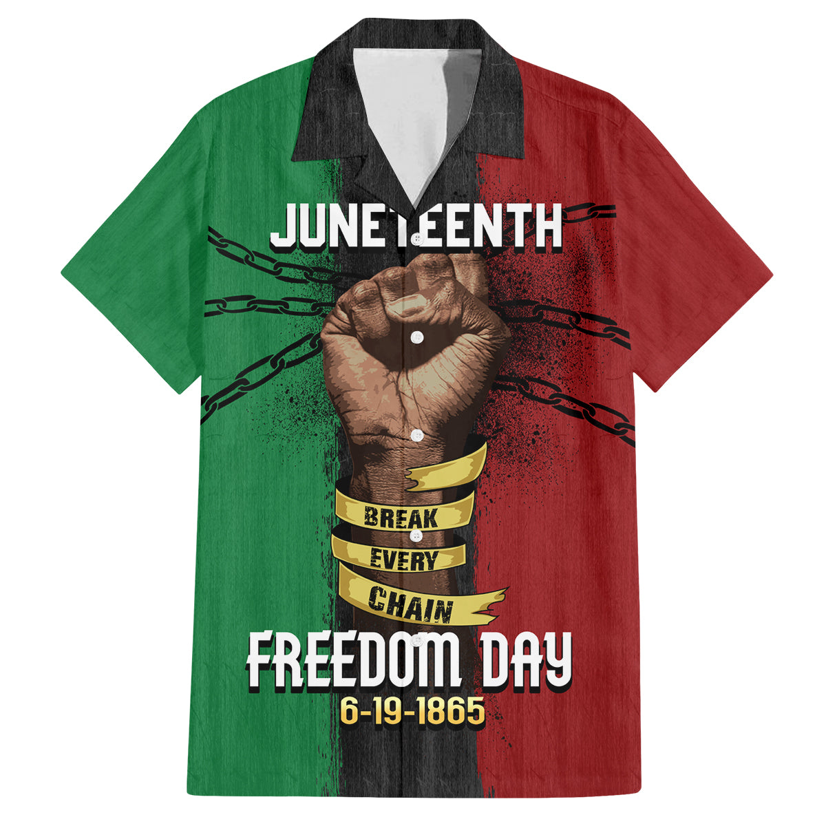 Juneteenth Freedom Day Family Matching Off Shoulder Long Sleeve Dress and Hawaiian Shirt Black Pride Month - Wonder Print Shop