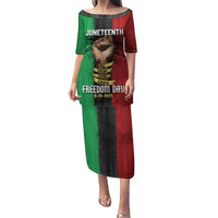 Juneteenth Freedom Day Family Matching Puletasi and Hawaiian Shirt Black Pride Month - Wonder Print Shop