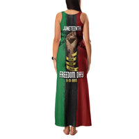 Juneteenth Freedom Day Family Matching Tank Maxi Dress and Hawaiian Shirt Black Pride Month - Wonder Print Shop