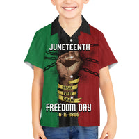 Juneteenth Freedom Day Family Matching Tank Maxi Dress and Hawaiian Shirt Black Pride Month - Wonder Print Shop