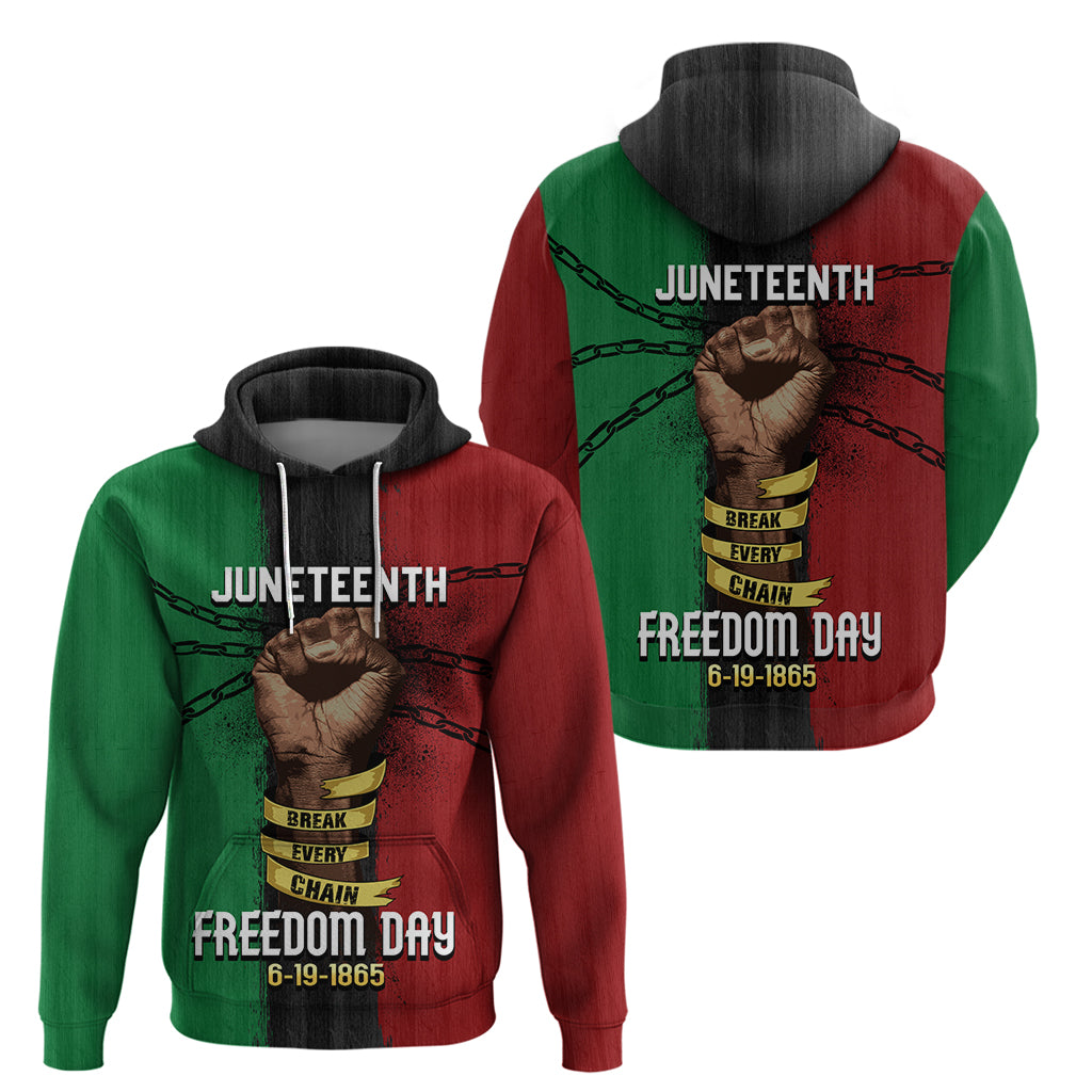 Juneteenth Freedom Day Hoodie Black Pride Month - Wonder Print Shop