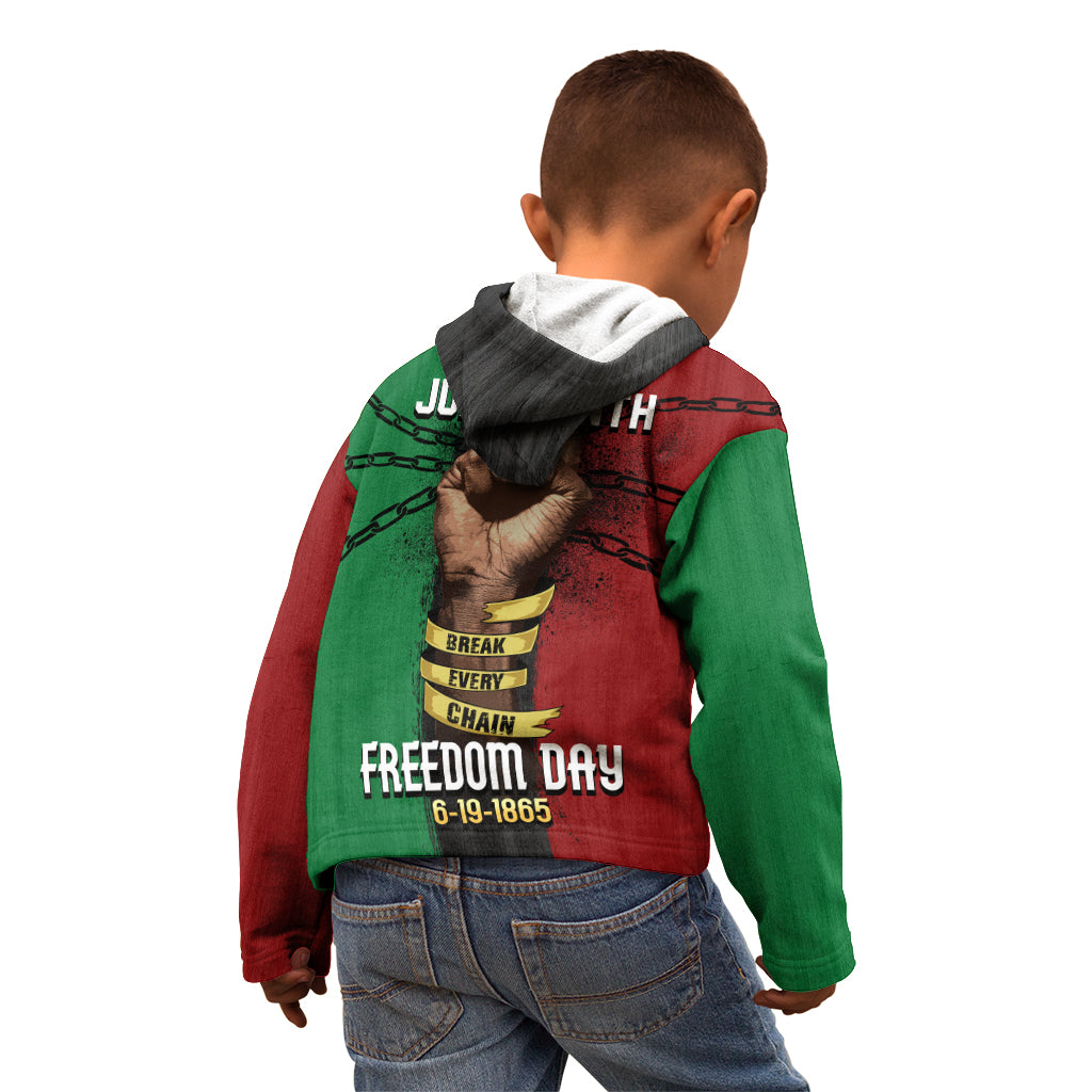 Juneteenth Freedom Day Kid Hoodie Black Pride Month - Wonder Print Shop
