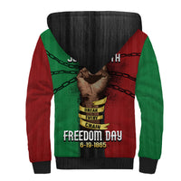 Juneteenth Freedom Day Sherpa Hoodie Black Pride Month - Wonder Print Shop