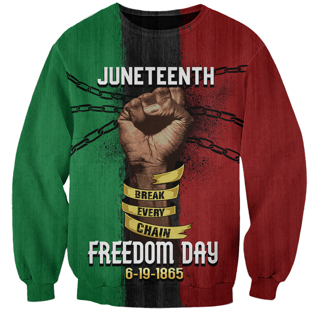 Juneteenth Freedom Day Sweatshirt Black Pride Month - Wonder Print Shop