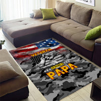 Father's Day Veteran Area Rug American Flag - Wonder Print Shop