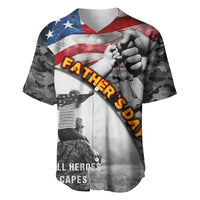 Father's Day Veteran Baseball Jersey American Flag - Wonder Print Shop