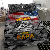 Father's Day Veteran Bedding Set American Flag - Wonder Print Shop