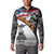Father's Day Veteran Button Sweatshirt American Flag - Wonder Print Shop