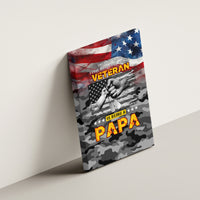 Father's Day Veteran Canvas Wall Art American Flag - Wonder Print Shop