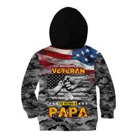 Father's Day Veteran Kid Hoodie American Flag - Wonder Print Shop