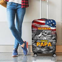 Father's Day Veteran Luggage Cover American Flag - Wonder Print Shop