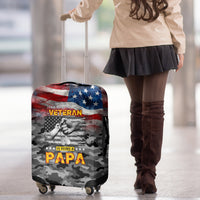 Father's Day Veteran Luggage Cover American Flag - Wonder Print Shop