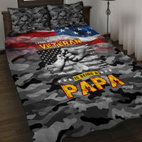 Father's Day Veteran Quilt Bed Set American Flag - Wonder Print Shop