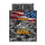 Father's Day Veteran Quilt Bed Set American Flag - Wonder Print Shop