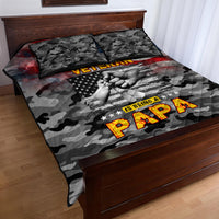 Father's Day Veteran Quilt Bed Set American Flag - Wonder Print Shop