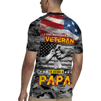 Father's Day Veteran Rugby Jersey American Flag - Wonder Print Shop