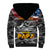 Father's Day Veteran Sherpa Hoodie American Flag - Wonder Print Shop