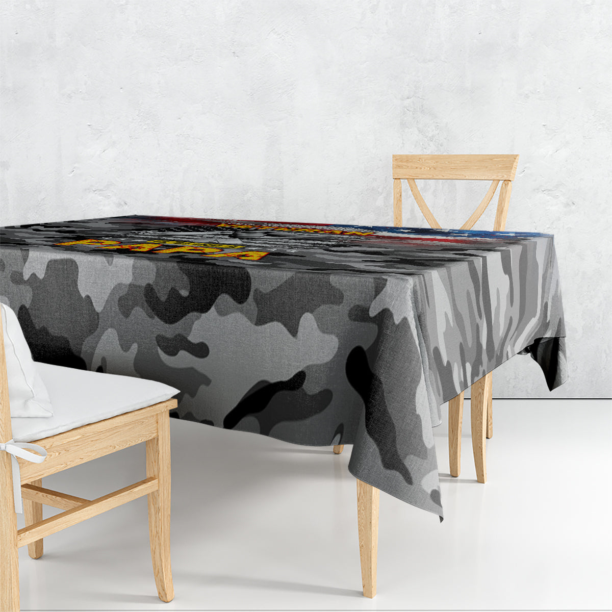 Father's Day Veteran Tablecloth American Flag - Wonder Print Shop