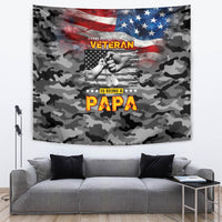 Father's Day Veteran Tapestry American Flag - Wonder Print Shop