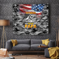 Father's Day Veteran Tapestry American Flag - Wonder Print Shop