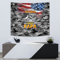 Father's Day Veteran Tapestry American Flag - Wonder Print Shop