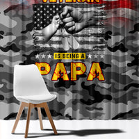 Father's Day Veteran Window Curtain American Flag - Wonder Print Shop