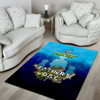 Personalized Father's Day Bass Fishing Area Rug Son and Daughter - Wonder Print Shop