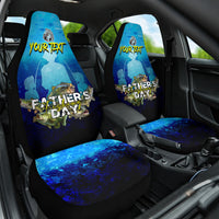 Personalized Father's Day Bass Fishing Car Seat Cover Son and Daughter - Wonder Print Shop
