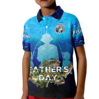 Personalized Father's Day Bass Fishing Kid Polo Shirt Son and Daughter - Wonder Print Shop