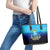 Personalized Father's Day Bass Fishing Leather Tote Bag Son and Daughter - Wonder Print Shop