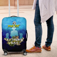 Personalized Father's Day Bass Fishing Luggage Cover Son and Daughter - Wonder Print Shop