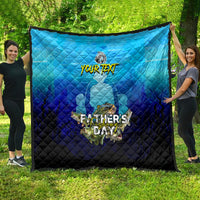 Personalized Father's Day Bass Fishing Quilt Son and Daughter - Wonder Print Shop