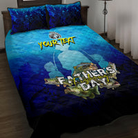 Personalized Father's Day Bass Fishing Quilt Bed Set Son and Daughter - Wonder Print Shop