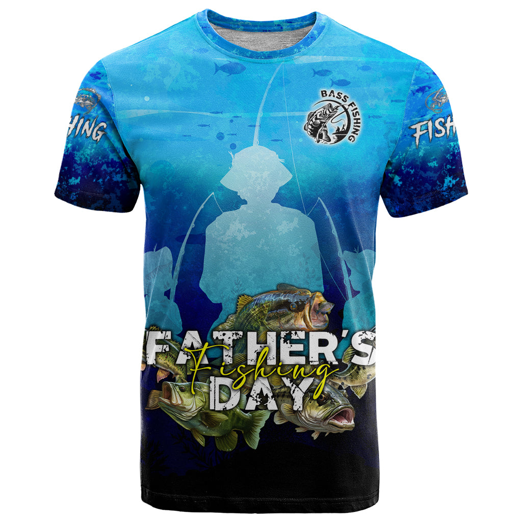 Personalized Father's Day Bass Fishing T Shirt Son and Daughter - Wonder Print Shop