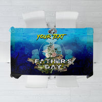 Personalized Father's Day Bass Fishing Tablecloth Son and Daughter - Wonder Print Shop