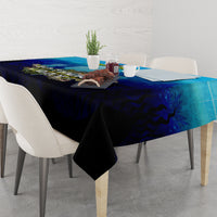 Personalized Father's Day Bass Fishing Tablecloth Son and Daughter - Wonder Print Shop