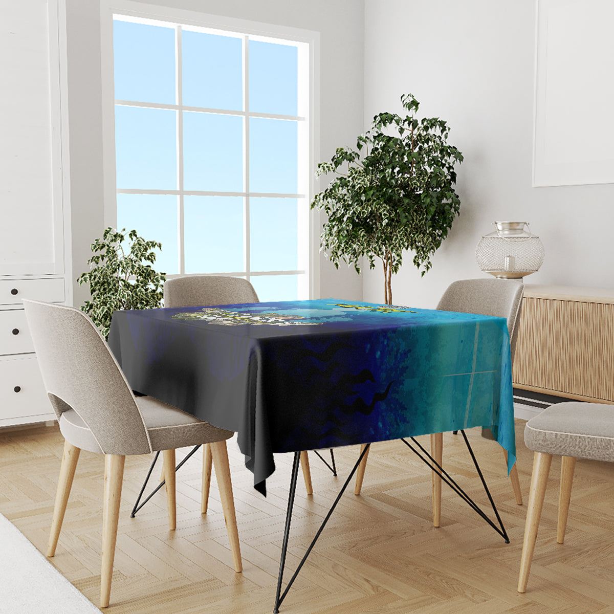 Personalized Father's Day Bass Fishing Tablecloth Son and Daughter - Wonder Print Shop