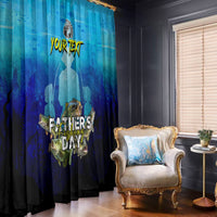 Personalized Father's Day Bass Fishing Window Curtain Son and Daughter - Wonder Print Shop