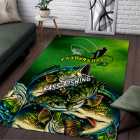 Father's Day Bass Fishing Area Rug Best Dad Ever - Wonder Print Shop