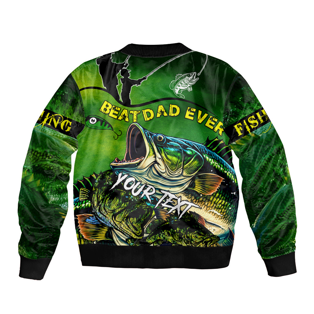 Father's Day Bass Fishing Bomber Jacket Best Dad Ever - Wonder Print Shop